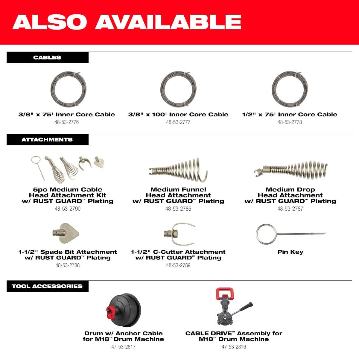 Milwaukee 2817A-21 M18 Drum Machine with 3/8-in Cable 4.0 Ah Kit