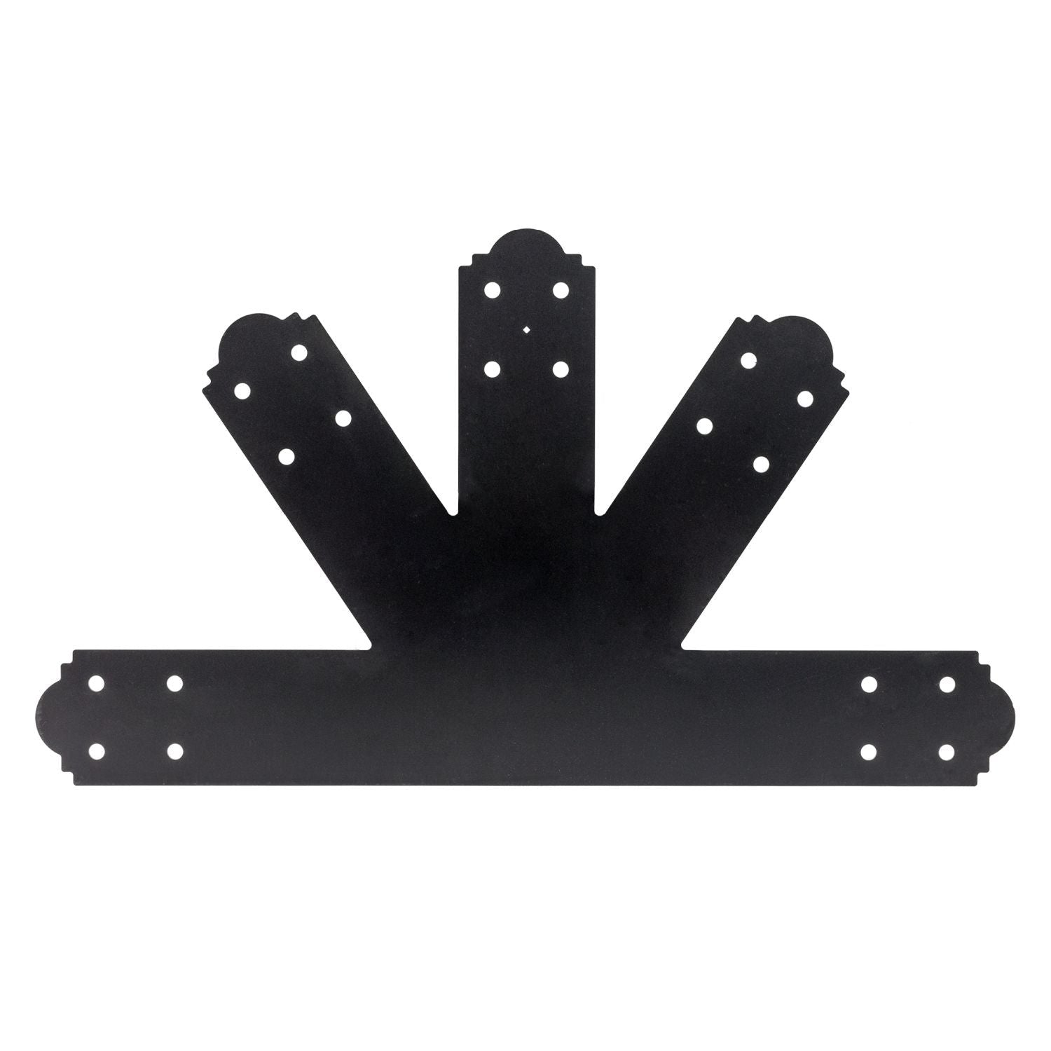 Simpson Strong-Tie APGP812 Outdoor Accents Mission Collection 8:12 Pitch ZMAX, Black Powder-Coated Gable Plate