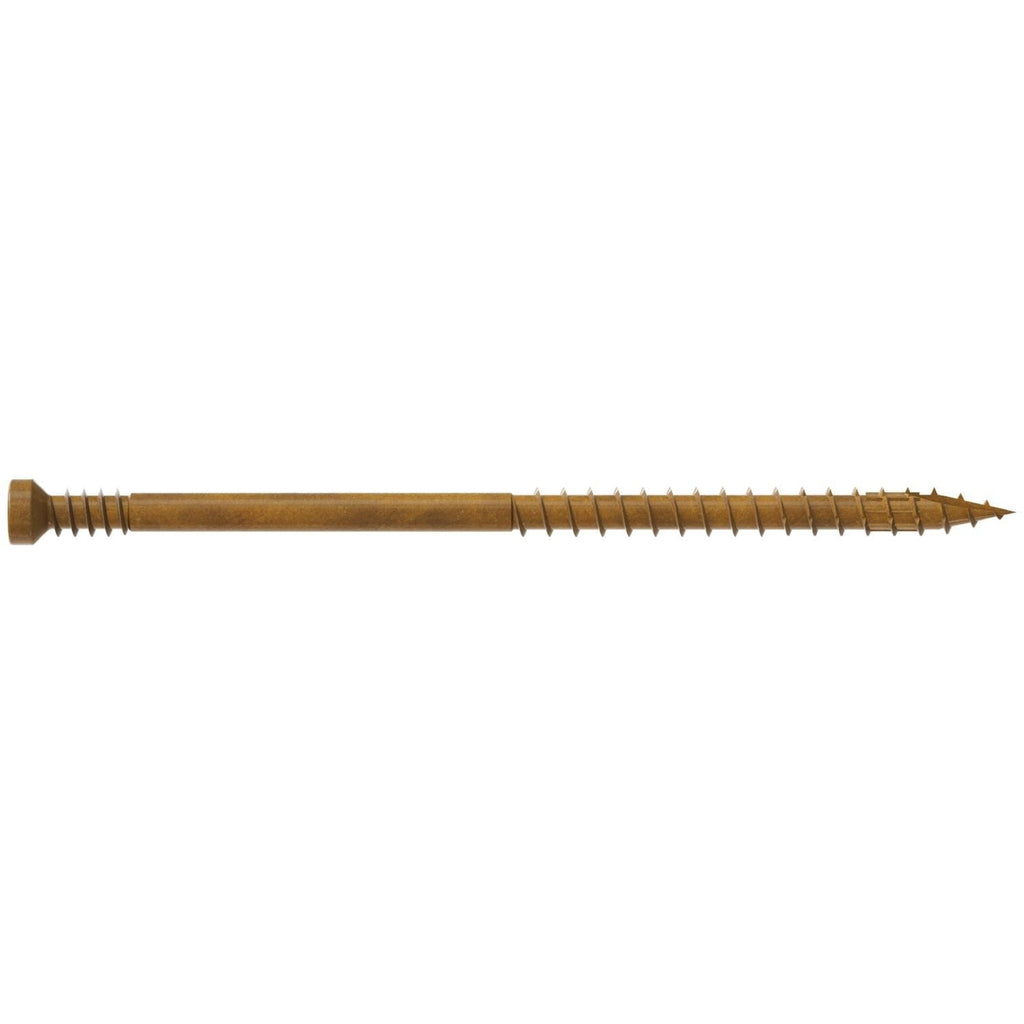 Simpson Strong-Tie FT07300MB Finish Trim Screw, #7 x 3-in. T10, Trim-Head, Quik Guard, Tan, 1750-Pack