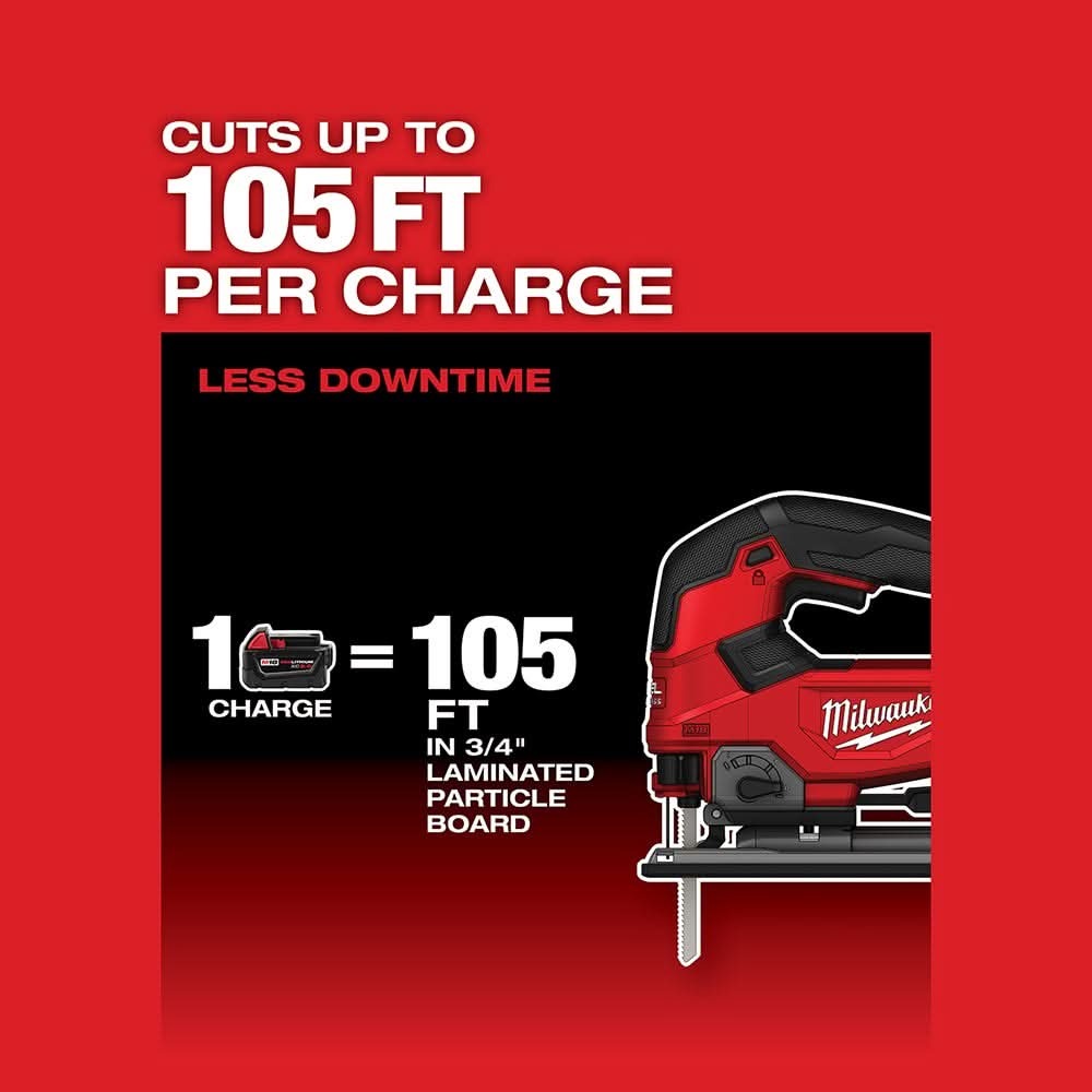 Milwaukee 2737-20 M18 Fuel D-Handle Jig Saw, Tool Only