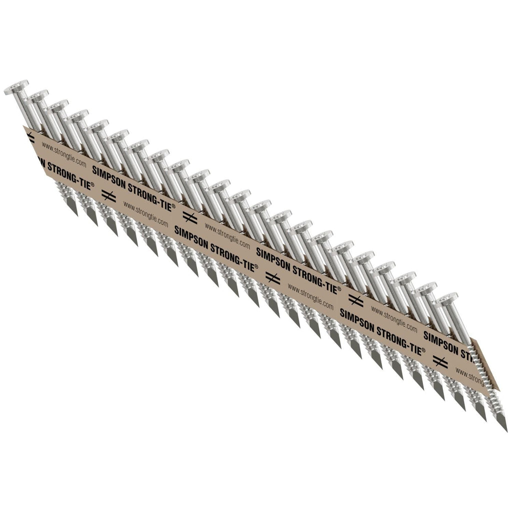 Simpson Strong-Tie T10A150MCN Strong-Drive 33° SCNR RING-SHANK CONNECTOR Nail, 1-1/2-in. x .131-in. Type 316, 1500-Pack