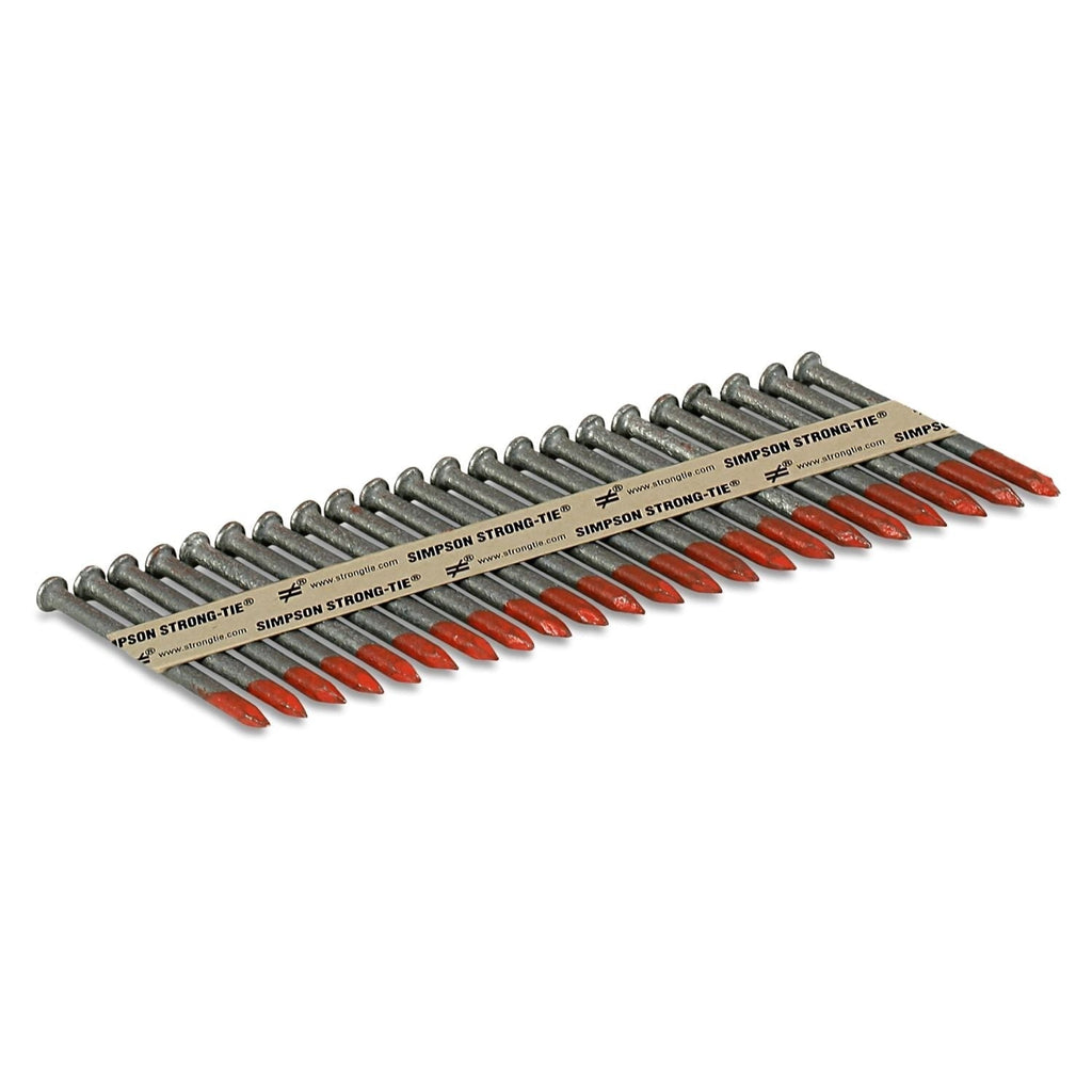 Simpson Strong-Tie N16HDGPT500 Strong-Drive 33° SCN SMOOTH-SHANK CONNECTOR Nail, 2-1/2-in. x .162-in. HDG, 500-Pack