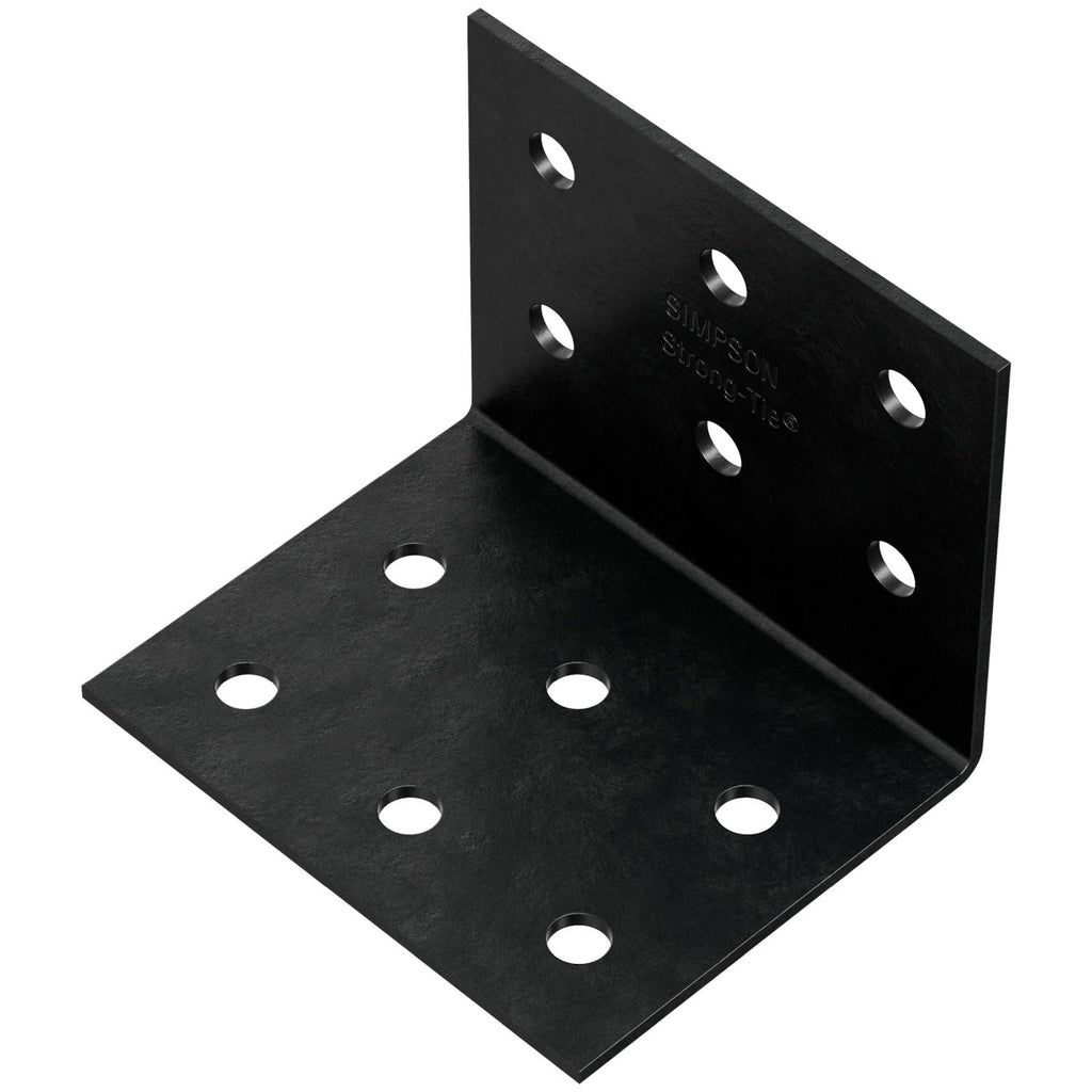 Simpson Strong-Tie HL79PC HLPC 7-1/4-in. x 9-in. Black Powder-Coated Ornamental Heavy Angle
