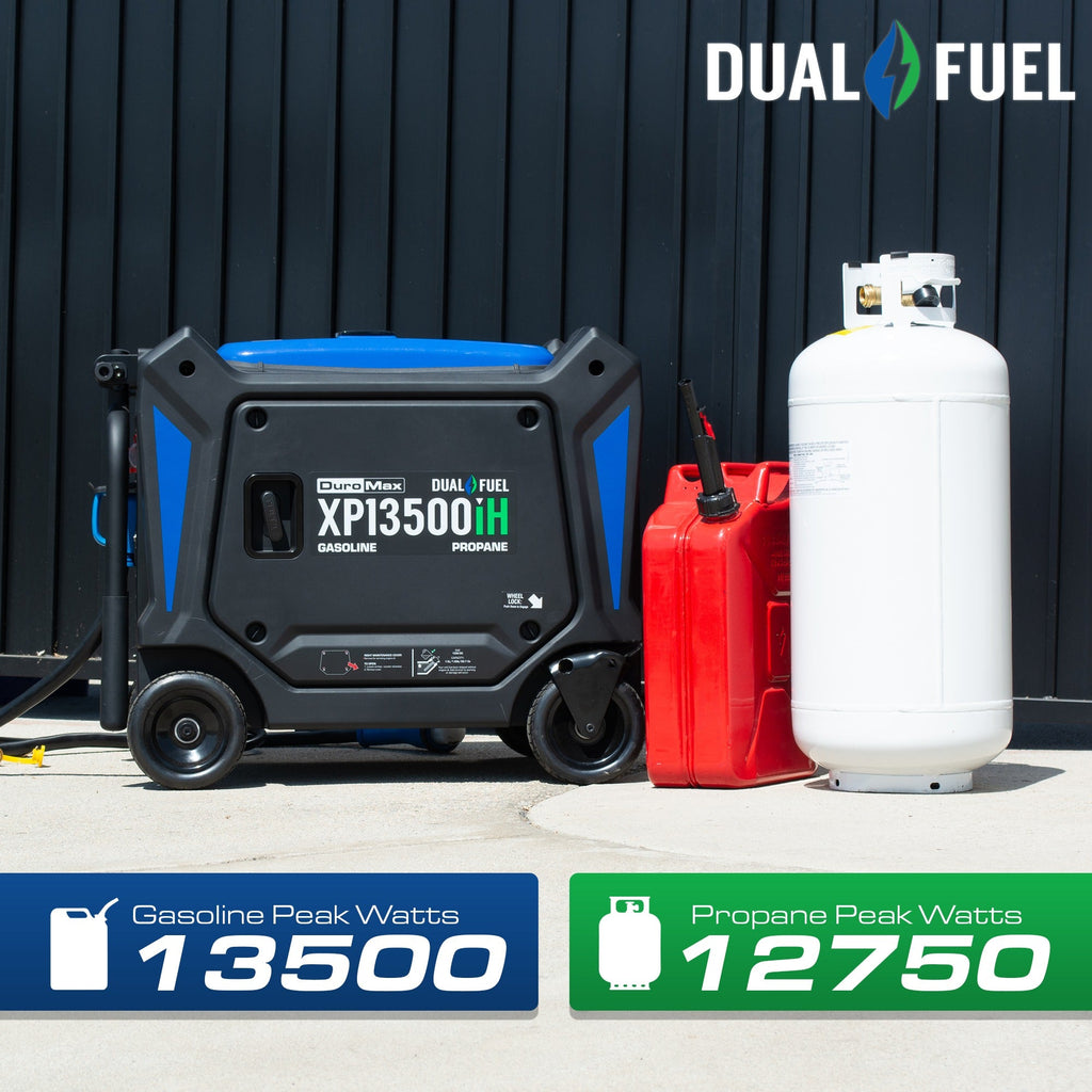 DuroMax XP13500iH 13,500-Watt 550cc Dual Fuel Portable Inverter Generator with CO Alert (XP13500iH)