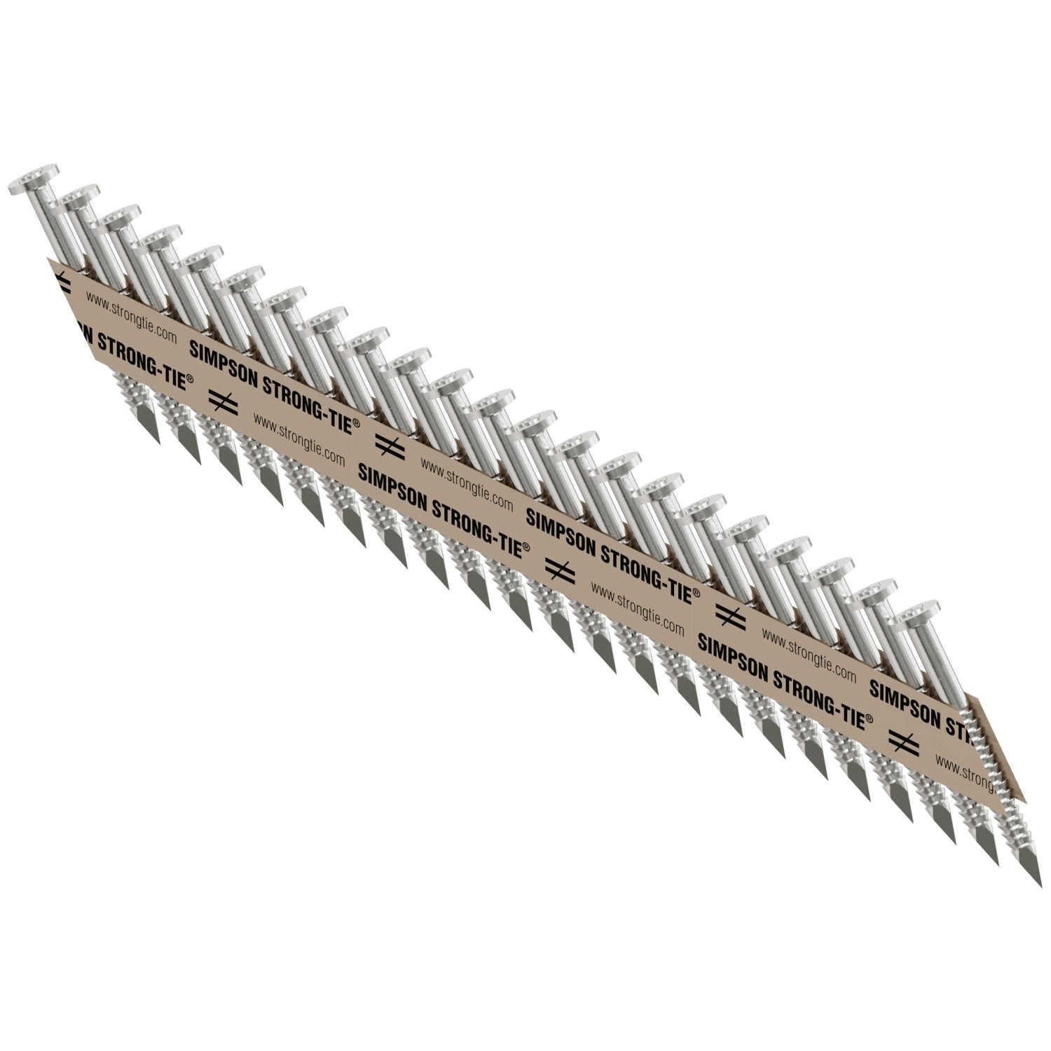 Simpson Strong-Tie T10A150MCN Strong-Drive 33° SCNR RING-SHANK CONNECTOR Nail, 1-1/2-in. x .131-in. Type 316, 1500-Pack