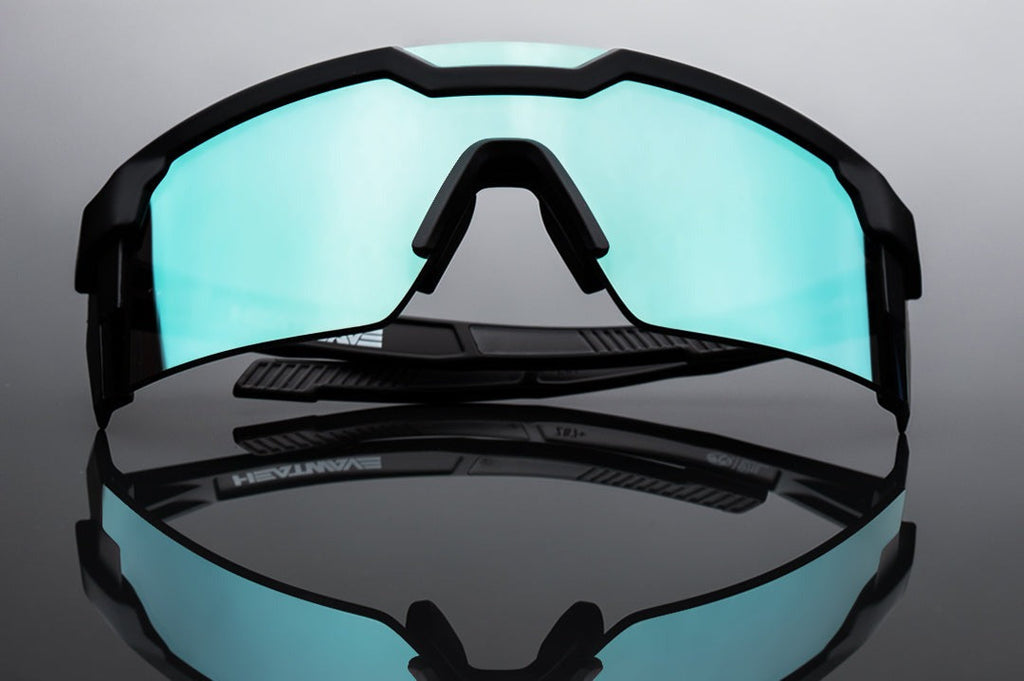 Heat Wave Future Tech Black Frame Arctic Chrome Z87+ Sunglasses