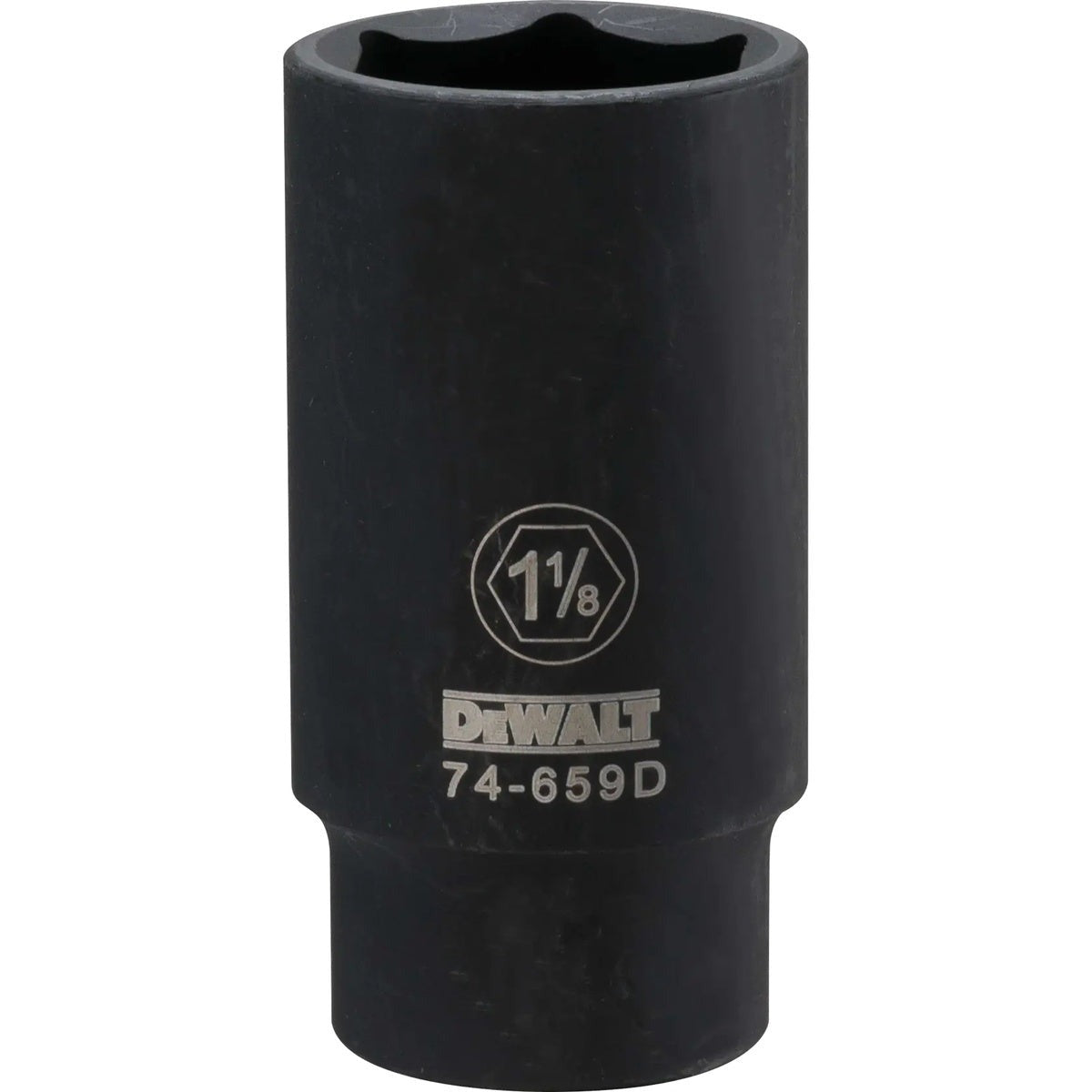 DEWALT 1/2-in. Drive 1-1/8-in. 6-Point Deep Impact Socket, SAE (DWMT74659OSP)
