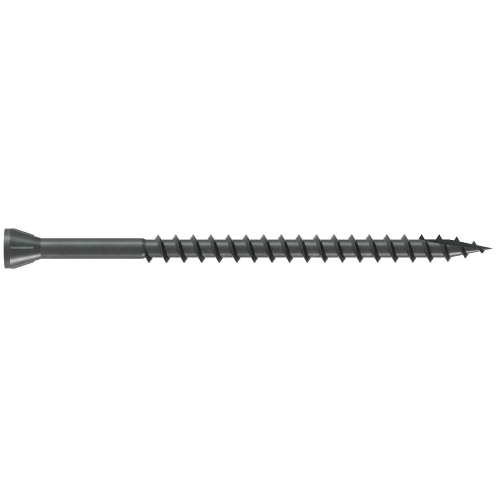 Simpson Strong-Tie DTHQ3S Trim-Head Screw, Type-17 Point, #8 x 3-in. #2U Square Drive, Quik Guard, 1000-Pack