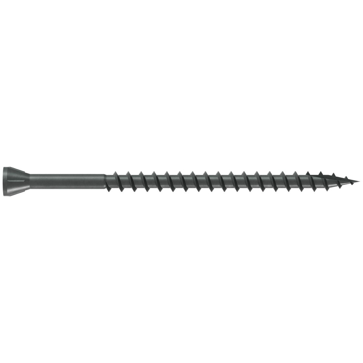 Simpson Strong-Tie DTHQ3S Trim-Head Screw, Type-17 Point, #8 x 3-in. #2U Square Drive, Quik Guard, 1000-Pack