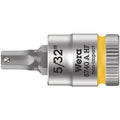 Wera 8740 A Hf Zyklop Bit Socket With Holding Function, 1/4-in. Drive, 5/32-in.x28-mm.