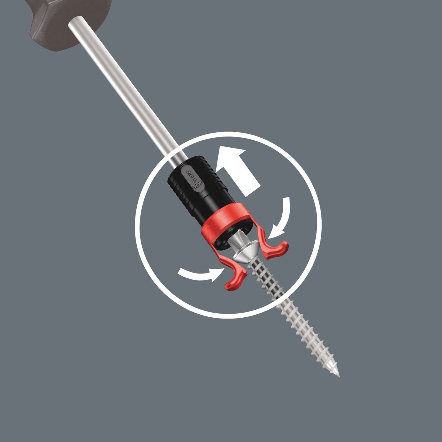 Wera 1441 SB Screw Gripper Attachment For Screwdriver Blades, Long Bit And L-Keys, With Holding Function For Screws, 4.5-6x41-mm.