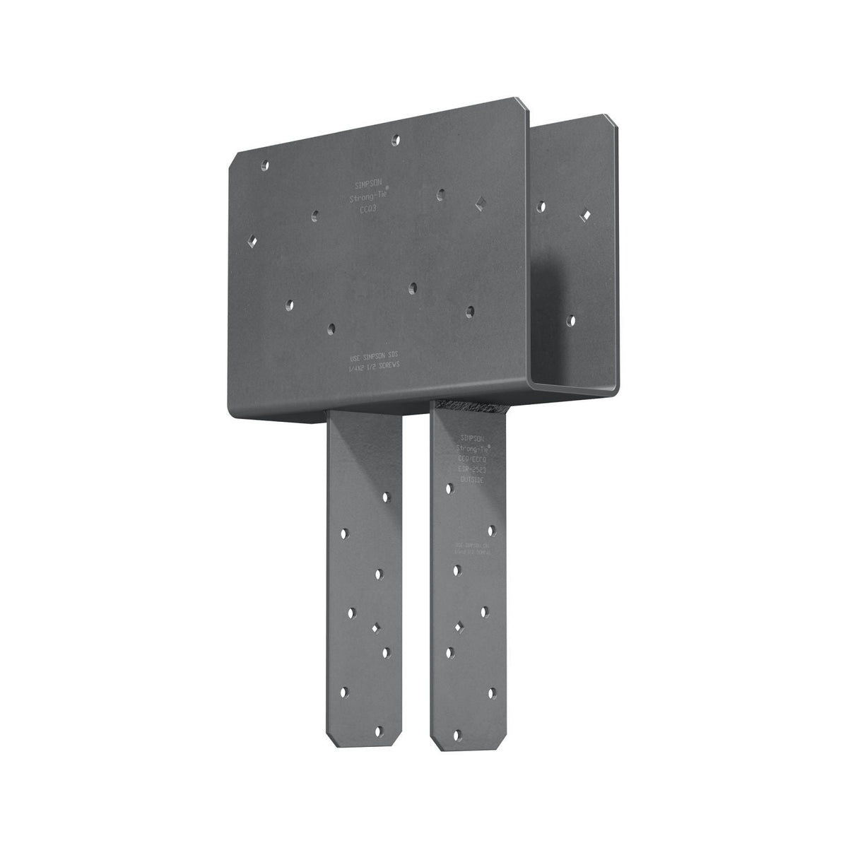 Simpson Strong-Tie CCQ3-4SDS2.5 CCQ Column Cap for 3-1/8-in. Beam, 4x Post with Strong-Drive SDS Screws