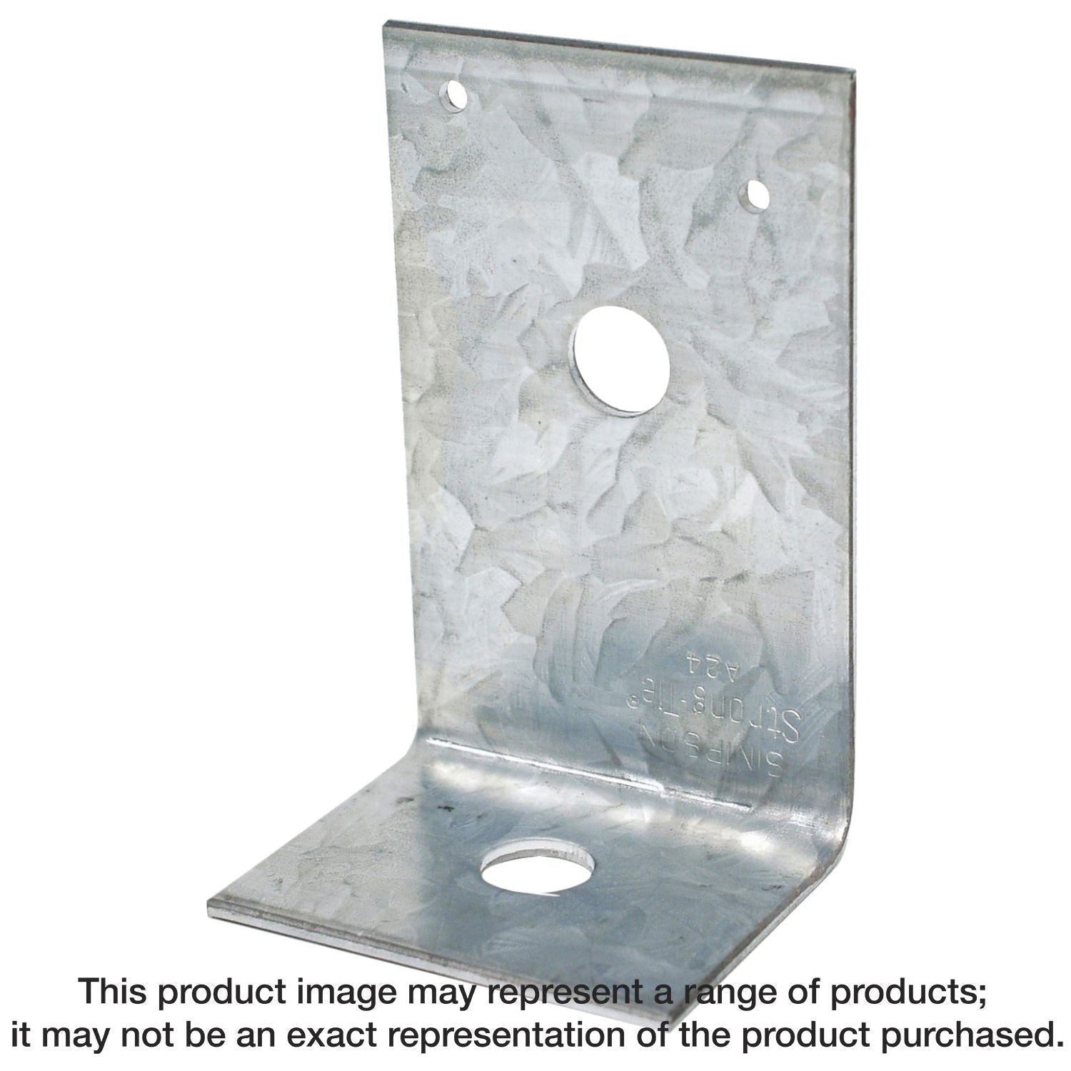 Simpson Strong-Tie A24 2-in. x 3-7/8-in. x 2-1/2-in. Galvanized Angle
