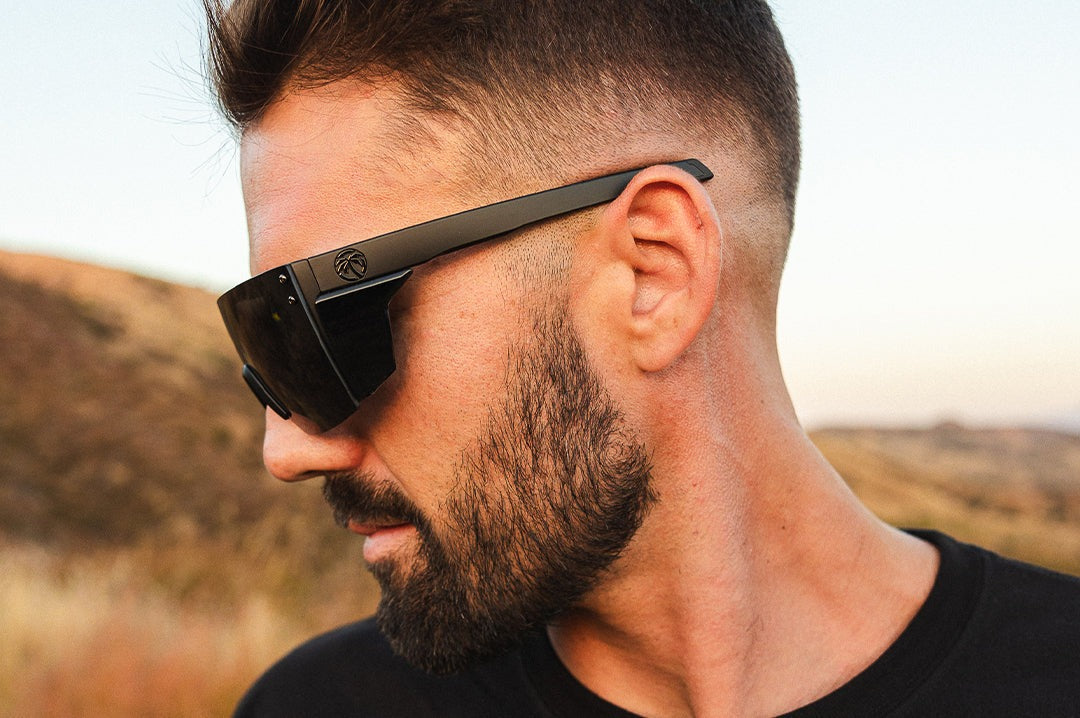 Heat Wave Performance XL Lazer Face Ultra Black Z87+ Sunglasses