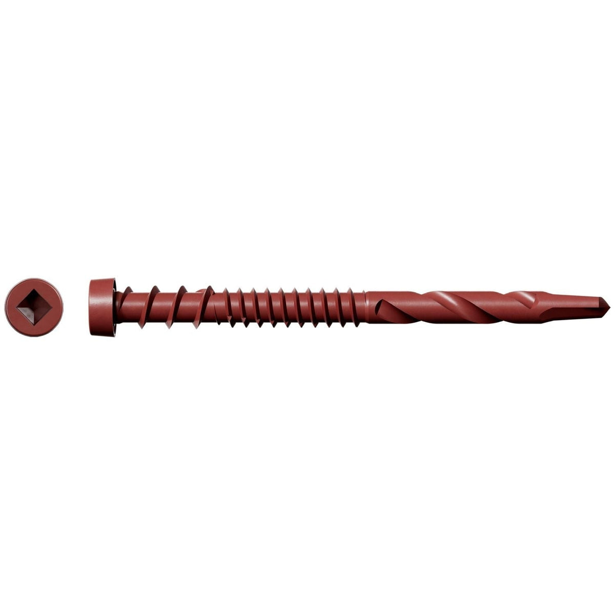 Simpson Strong-Tie DCSD238SRD01 Deck-Drive DCSD COMPOSITE-TO-STEEL Screw (Collated), #10 x 2-3/8-in. Quik Guard Red 01, 1000-Pack