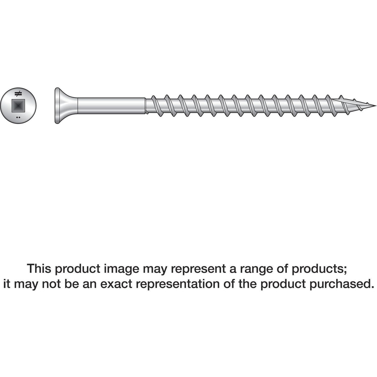 Simpson Strong-Tie SS3DSC212BS Bugle-Head Wood Screw (Collated), #10 x 2-1/2-in. #3 Square Drive, Type 305, 1500-Pack