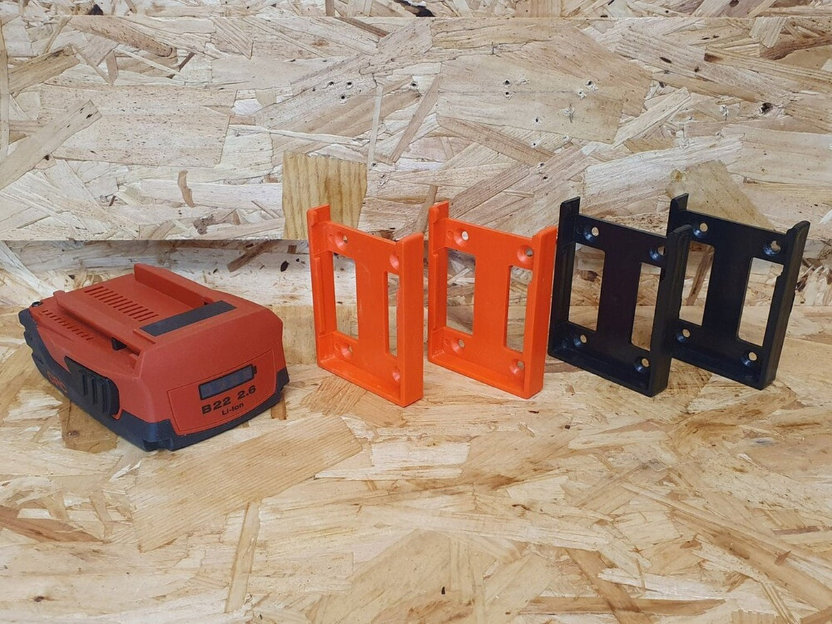 StealthMounts Battery Mounts for Hilti 22V, 6-Pack