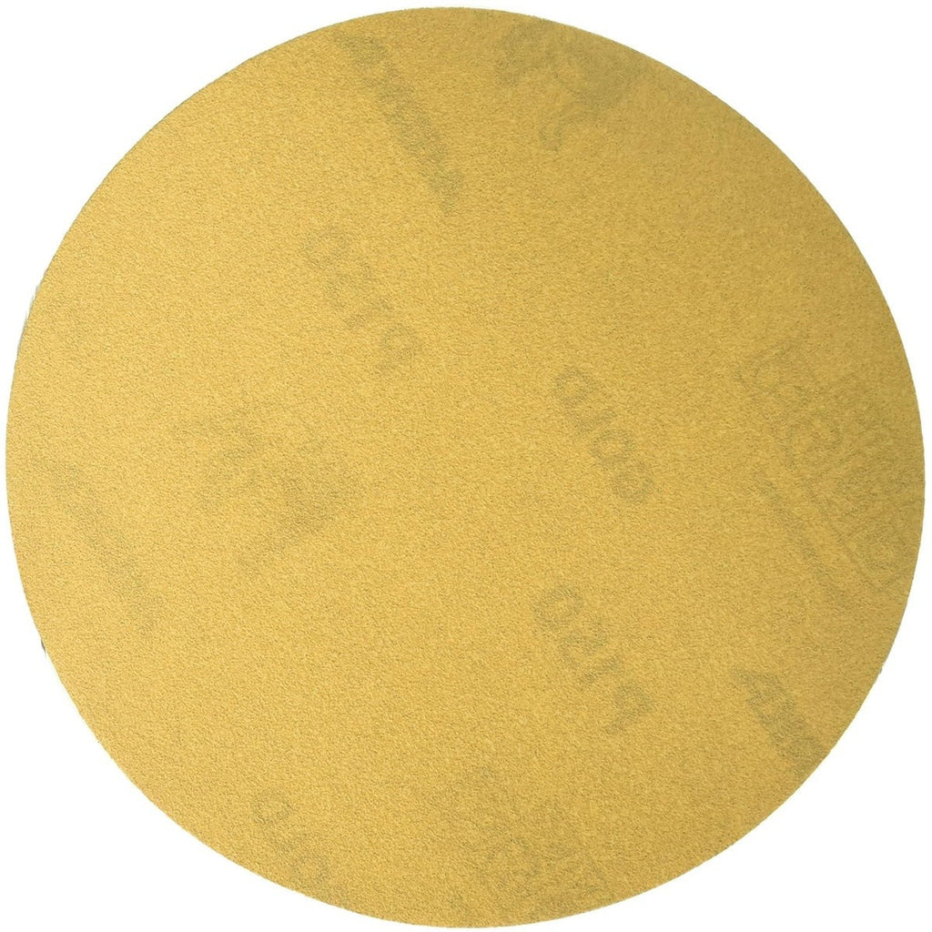 Mirka Gold 5-in. P180 PSA Sanding Discs, 100-Pack, No-Hole for Orbital Sanders (23-388-180)