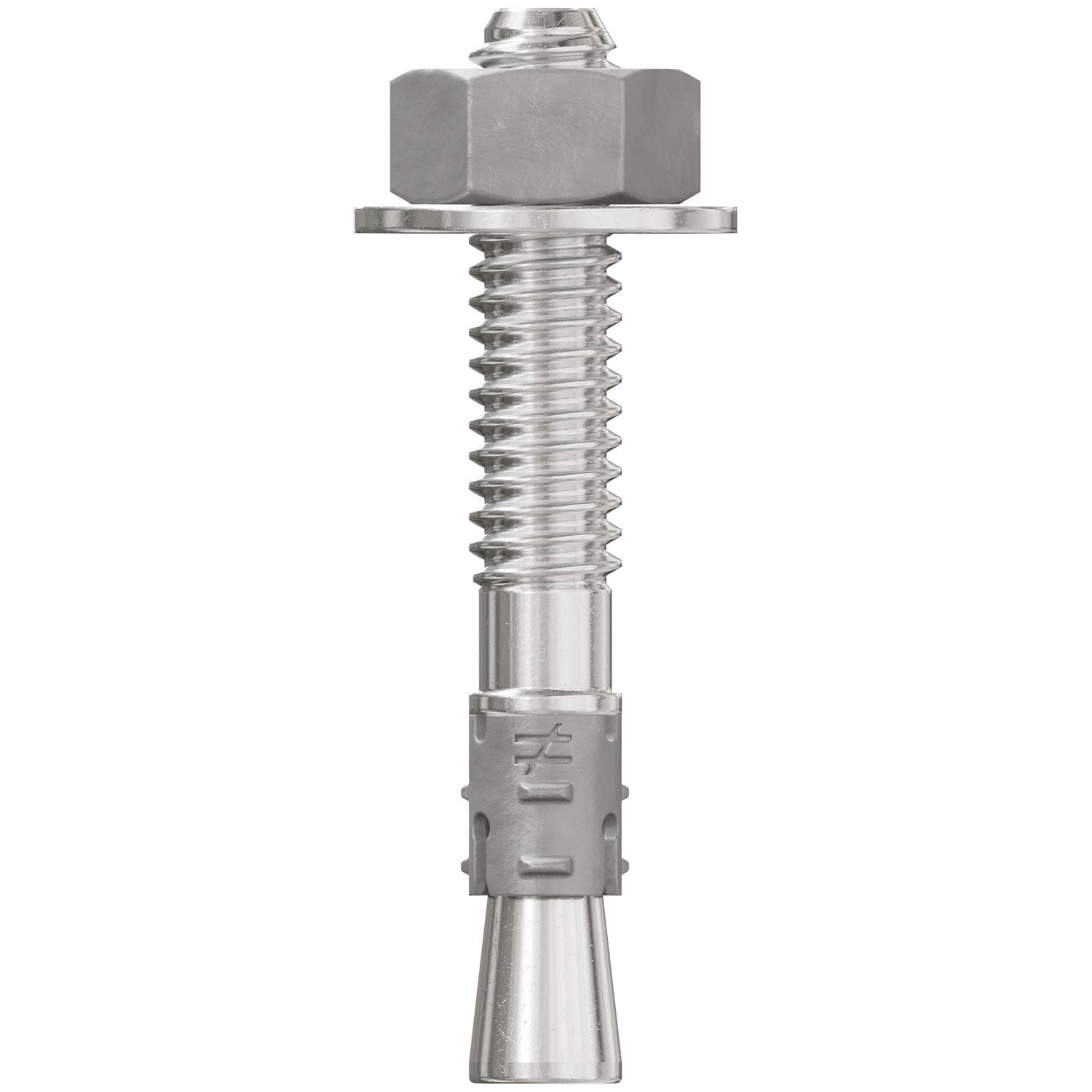 Simpson Strong-Tie STB2-25134S4F100 Strong-Bolt 2, 1/4-in. x 1-3/4-in. Type 304 Stainless-Steel Wedge Anchor, Fully Assembled, 100-Pack