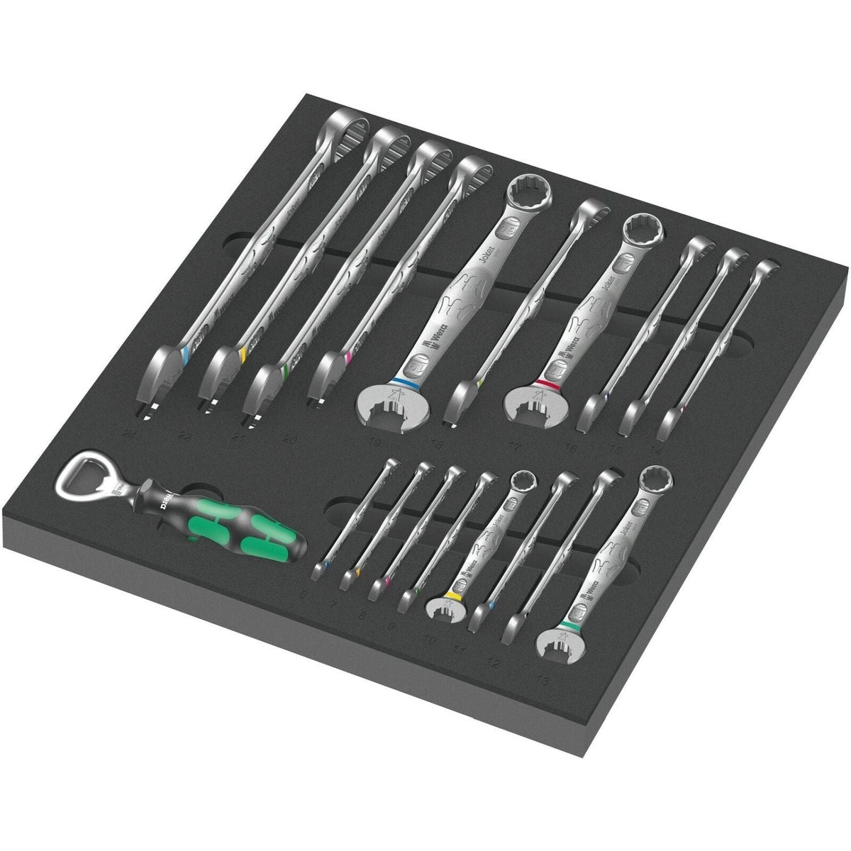 Wera 9731 Foam Insert 6003 Joker Set 1, 19-Pieces