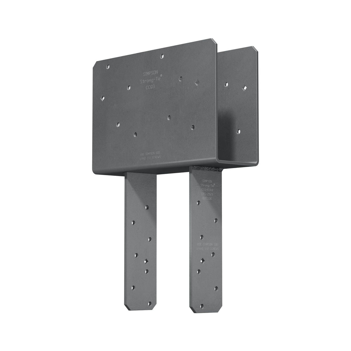 Simpson Strong-Tie Column Cap for 3-1/8-in. Beam, 6x Post with Strong-Drive SDS Screws (CCQ3-6SDS2.5)