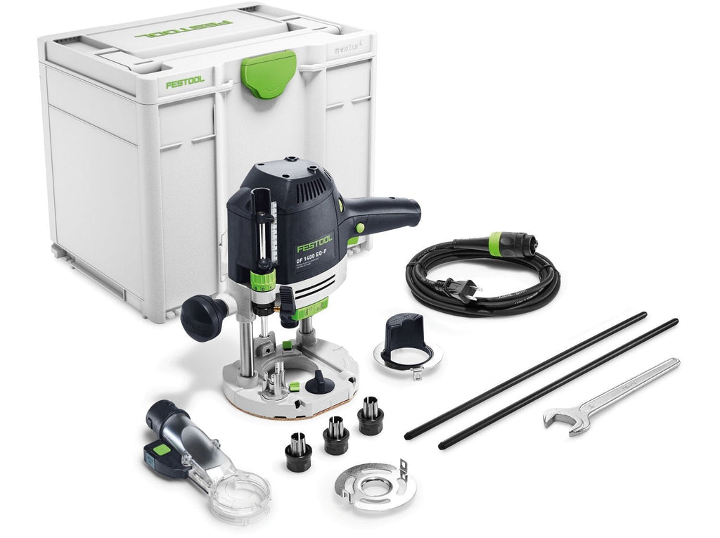 Festool OF 1400 EBQ-Plus Corded Plunge Router with LED Light in Systainer (578951)