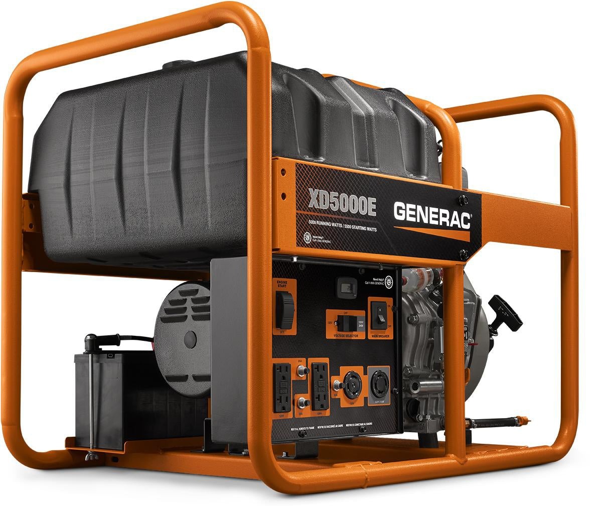 Generac 5000 Watt Electric Start Diesel Portable Generator, CARB (6864)