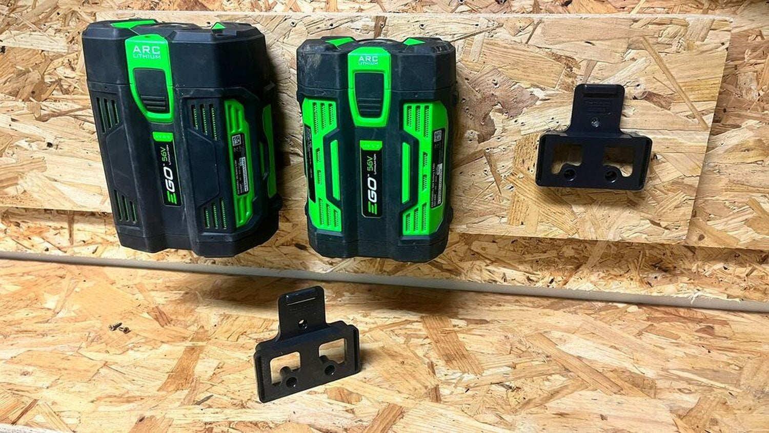 StealthMounts Battery Mounts for EGO Black, 4-Pack