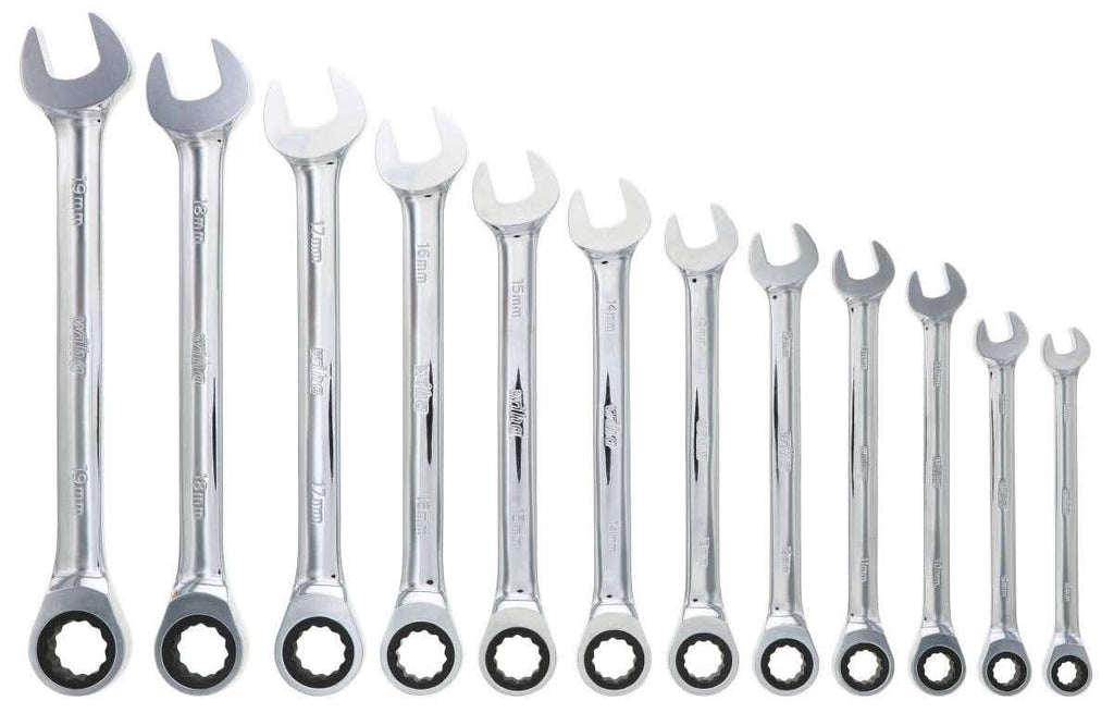 Wiha 30391 Combination Metric Ratchet Wrenches 12 Piece Set