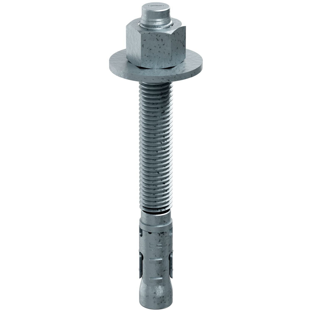 Simpson Strong-Tie STB2-75700MGF10 Strong-Bolt 2, 3/4-in. x 7-in. Mechanically Galvanized Wedge Anchor, Fully Assembled, 10-Pack
