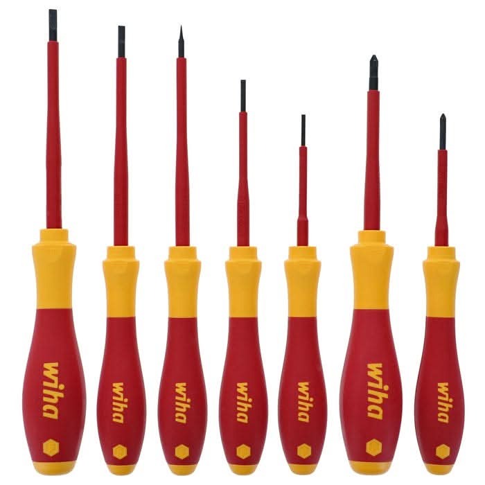 Wiha 32188 7-Piece Insulated SoftFinish Screwdriver Set