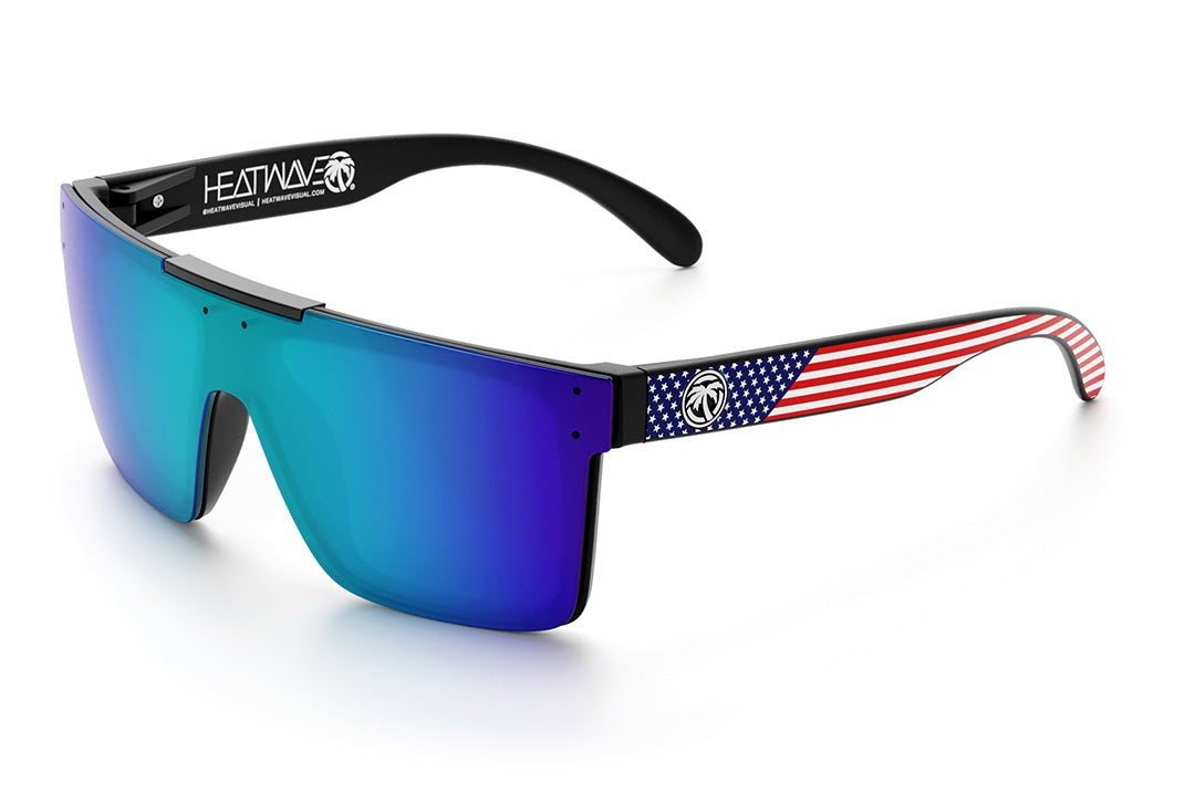 Heat Wave Quatro Stars and Stripes USA Customs Sunglasses