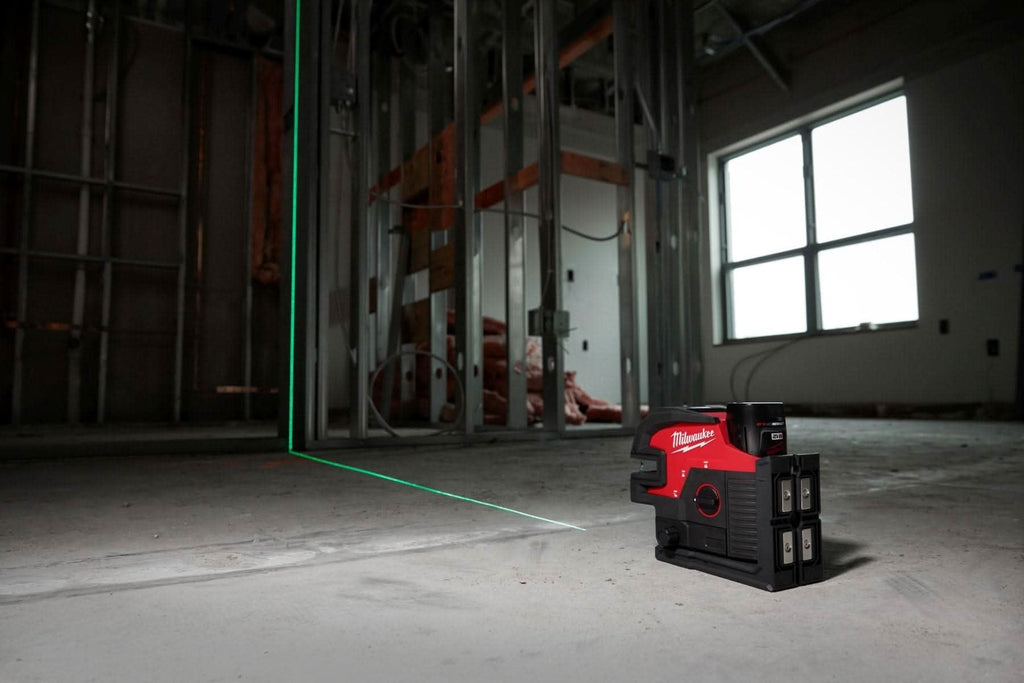 Milwaukee 3624-21 M12 Green Cross Line & 4-Points Laser Kit