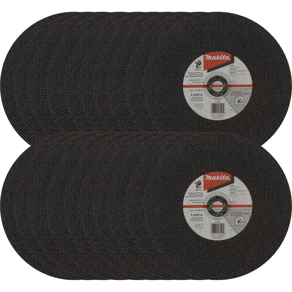 Makita E-04983-25 14" x .110" x 1" Type 1 30 Grit Thin Cut-Off Wheel for Aluminum Cutting, 25/pk