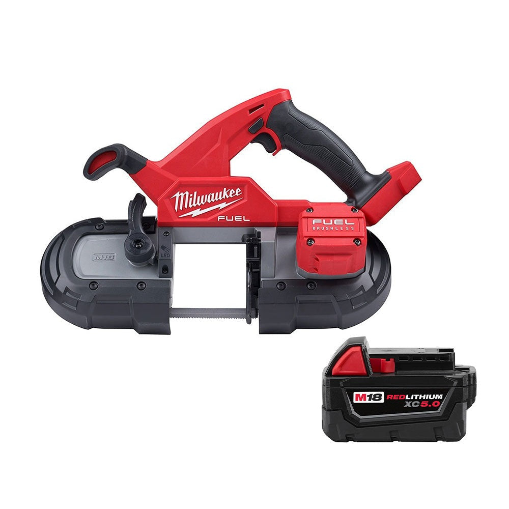 Milwaukee 2829-20 M18 FUEL Compact Band Saw with 5.0Ah Battery