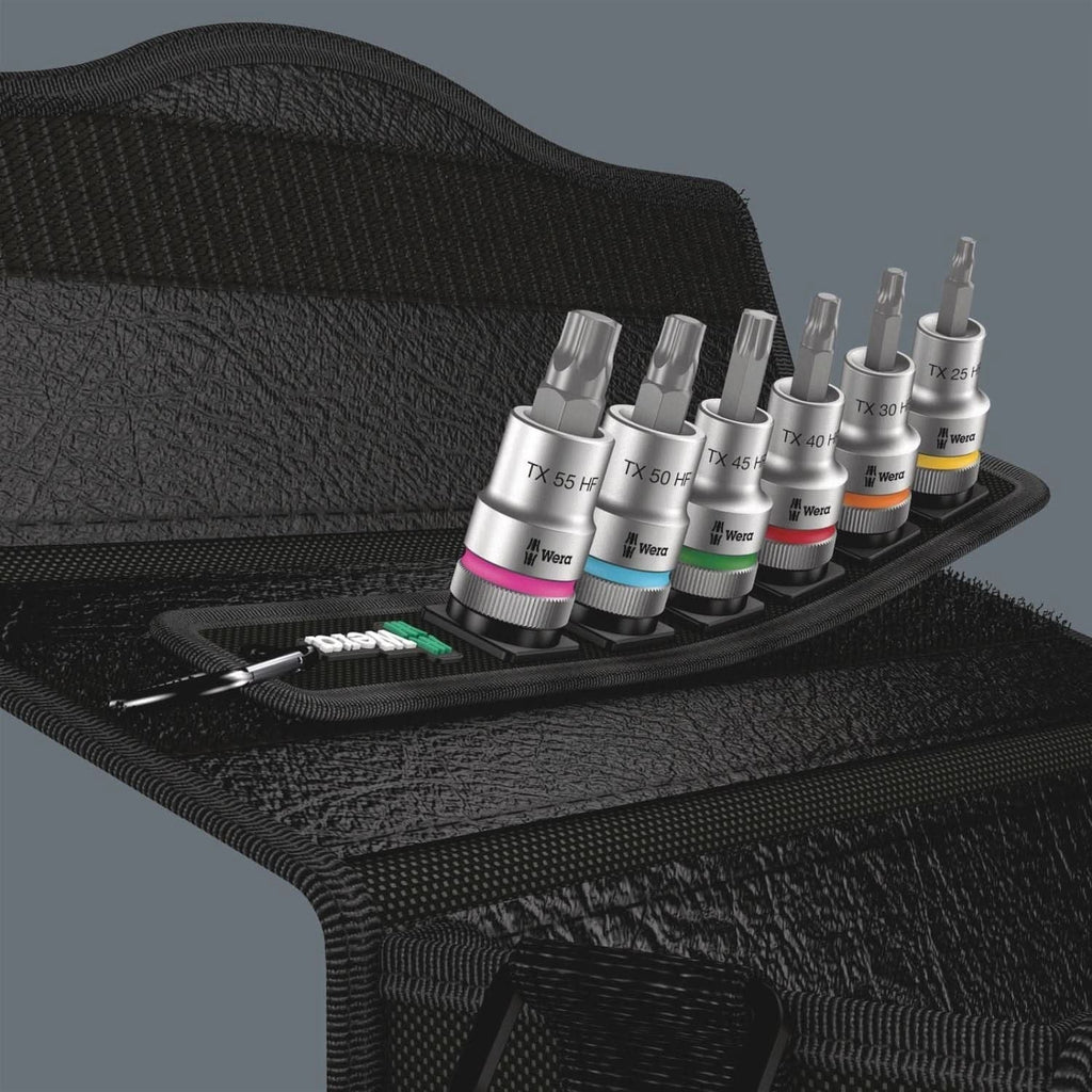 Wera Belt C 3 Torx Hf Zyklop Bit Socket Set With Holding Function, 1/2-in. Drive, 6-Pieces