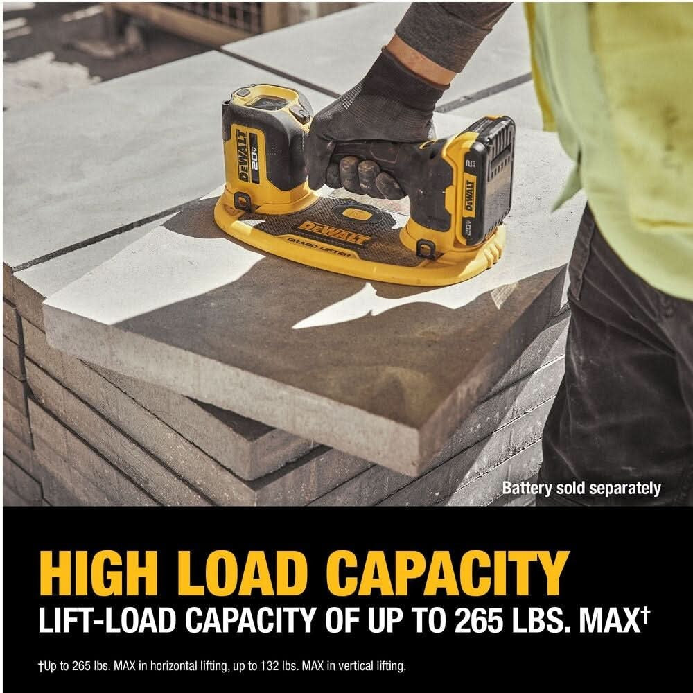 DeWalt DCE592B 20V MAX* GRABO Lifter with (2) 5.0Ah Battery Starter Kit