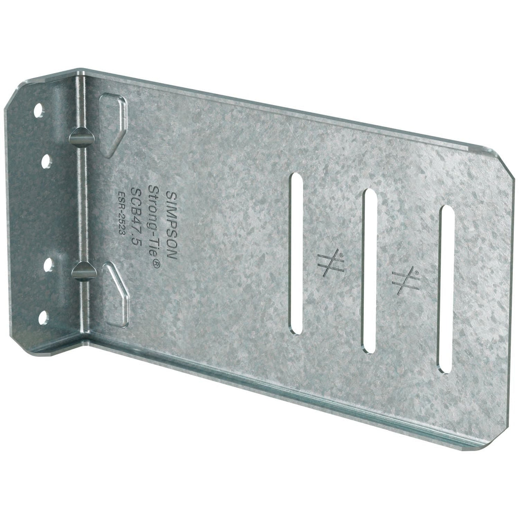 Simpson Strong-Tie SCB47.5-KT SCB 7-1/2-in. 16 ga. Bypass Framing Slide-Clip Connector w/ Screws, 25-Pack