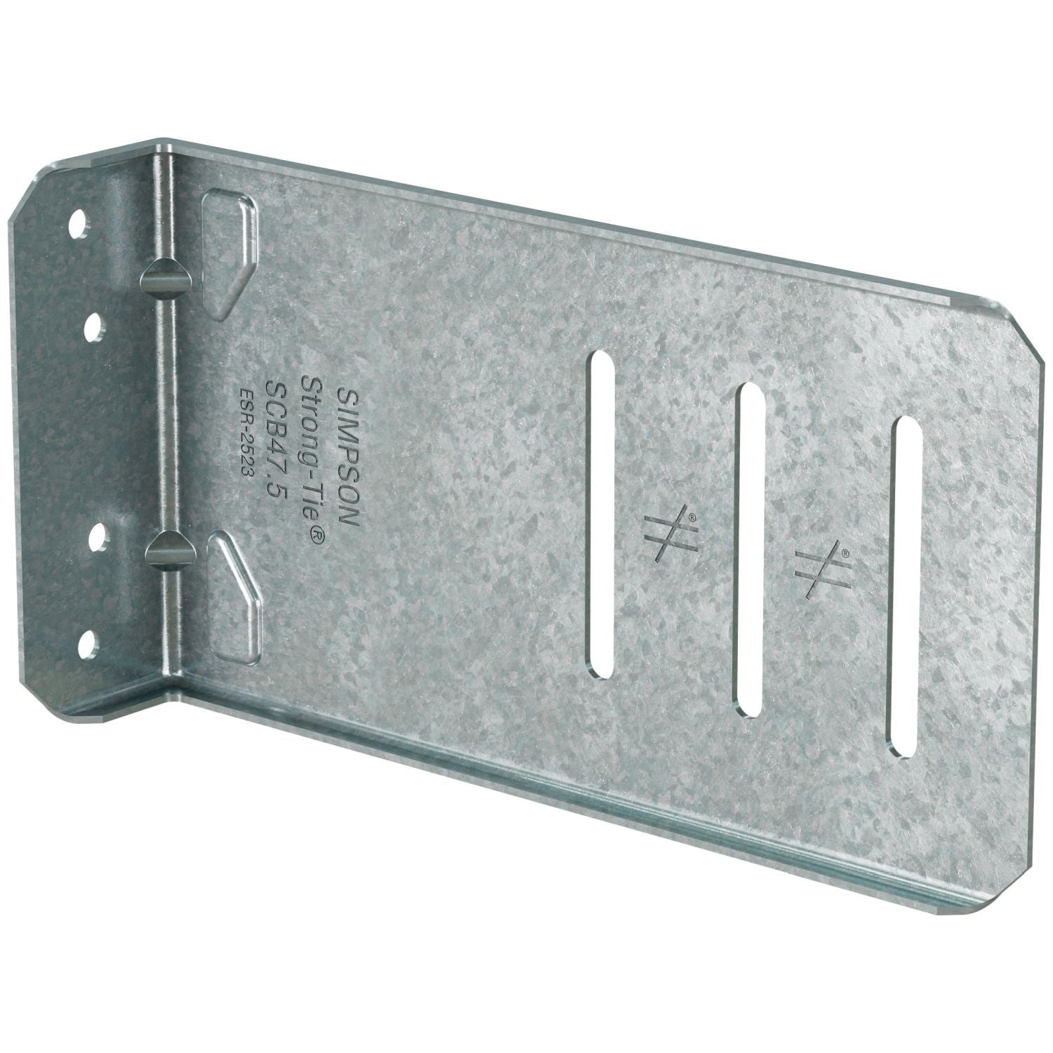 Simpson Strong-Tie SCB47.5-KT SCB 7-1/2-in. 16 ga. Bypass Framing Slide-Clip Connector w/ Screws, 25-Pack