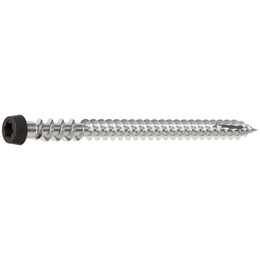 Simpson Strong-Tie DCU234C316GR04 Deck-Drive DCU COMPOSITE Screw, #10 x 2-3/4-in. T20, Type 316, Gray 04, 70-Pack