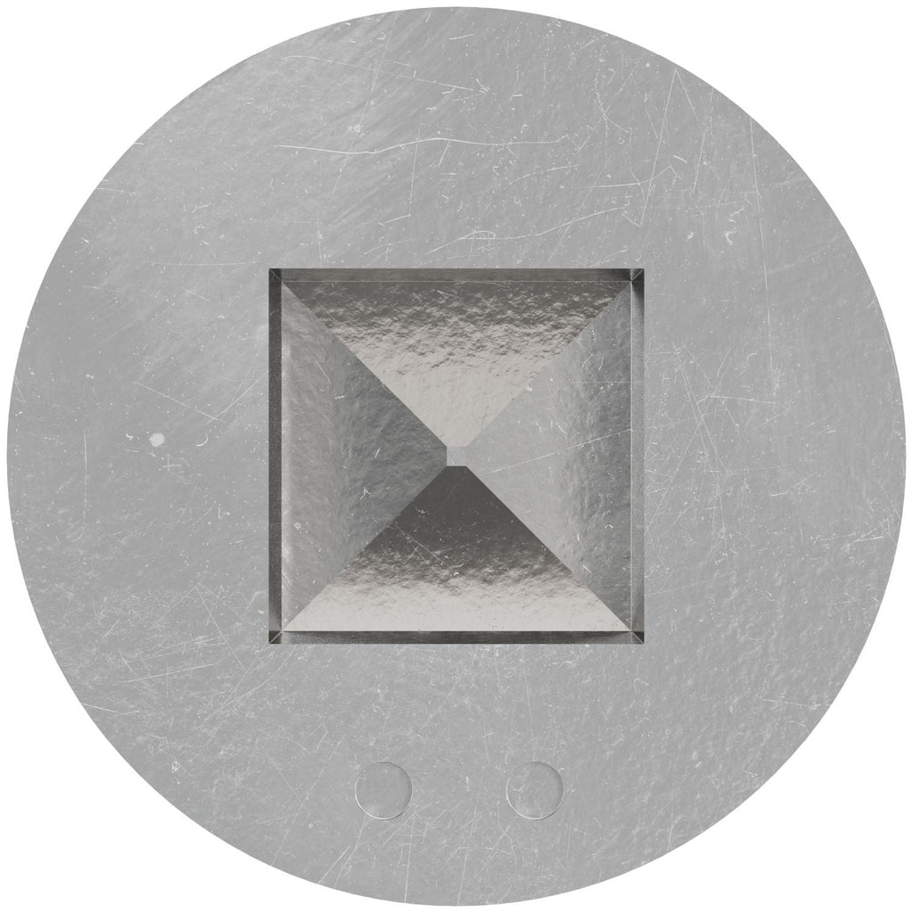 Simpson Strong-Tie S07C300FBP Trim-Head Screw, Square Drive, #7 x 3-in. #1 SQ, Type 305, 60-Pack