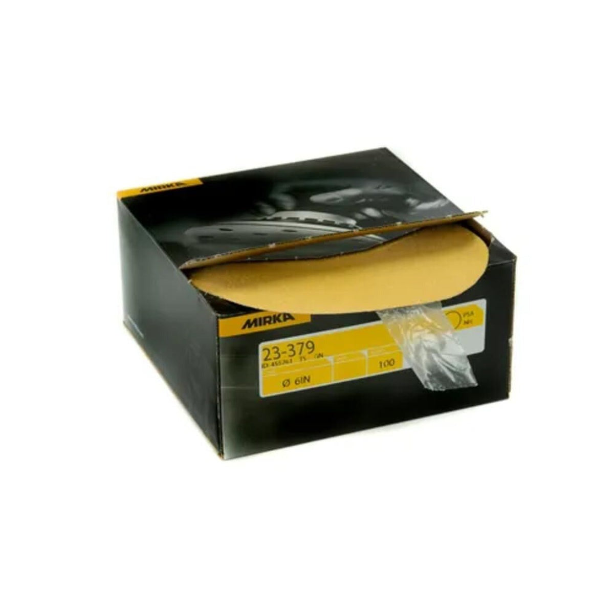 Mirka Gold 5-in. 150 Grit No-Hole PSA Sanding Discs, 100-Pack (23-388-150)