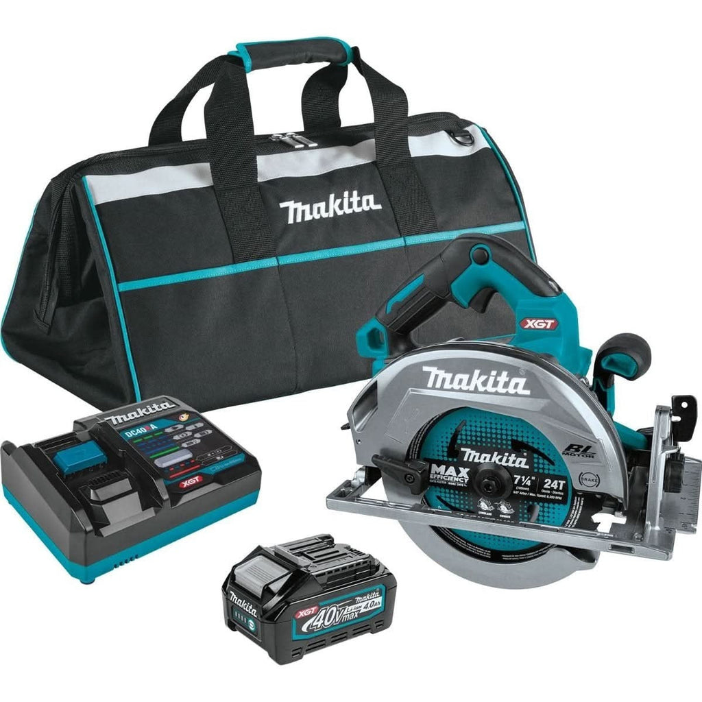 Makita GSH01M1 40V max XGT Brushless Cordless 7-1/4" Circular Saw Kit, AWS Capable (4.0Ah)