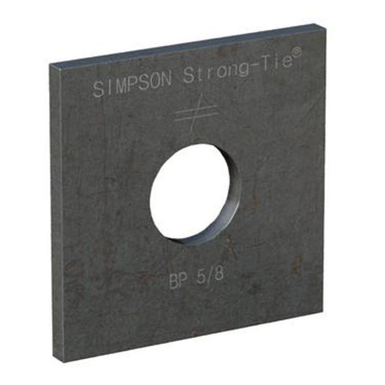 Simpson Strong-Tie BP 5/8 BP 2-1/2-in. x 2-1/2-in. Bearing Plate with 5/8-in. Bolt Dia.