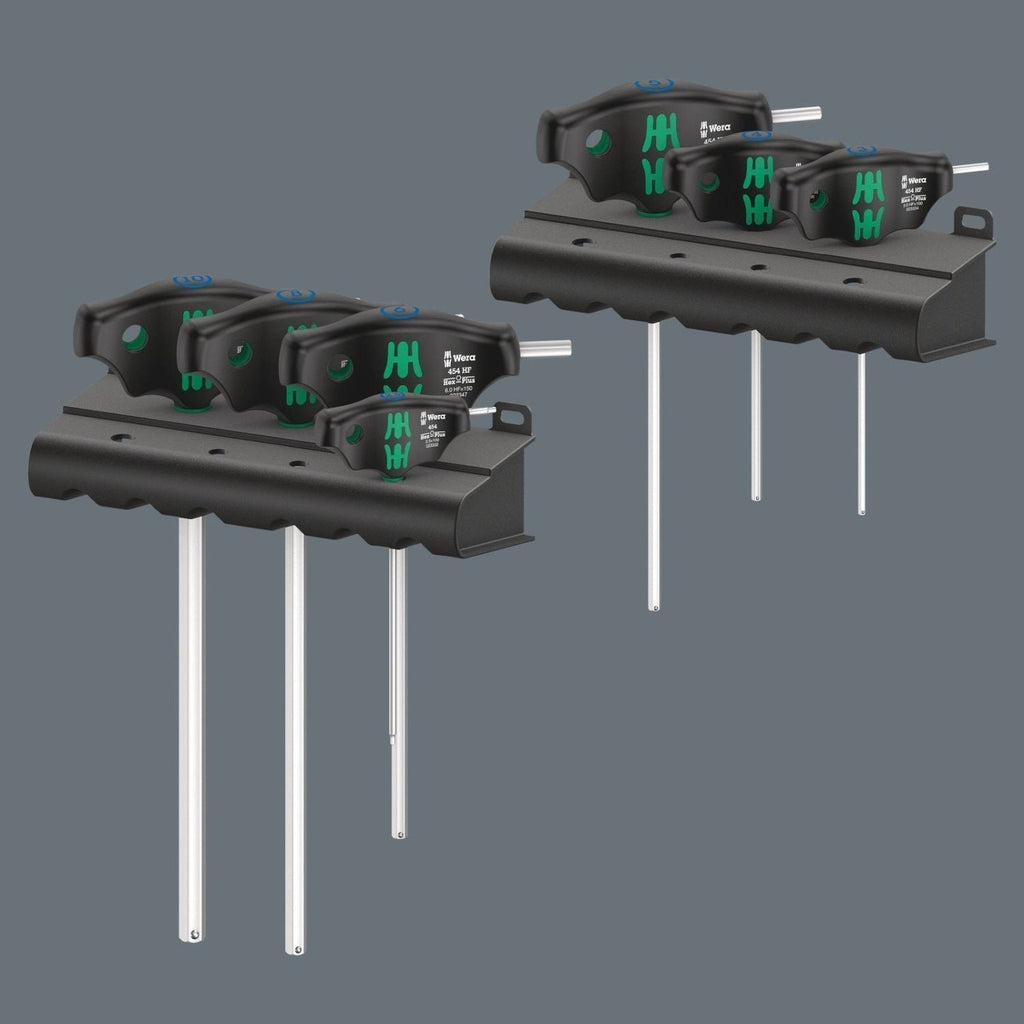 Wera 454/7 Hf Set 1 Screwdriver Set T-Handle Screwdrivers Hex-Plus With Holding Function, 7-Pieces