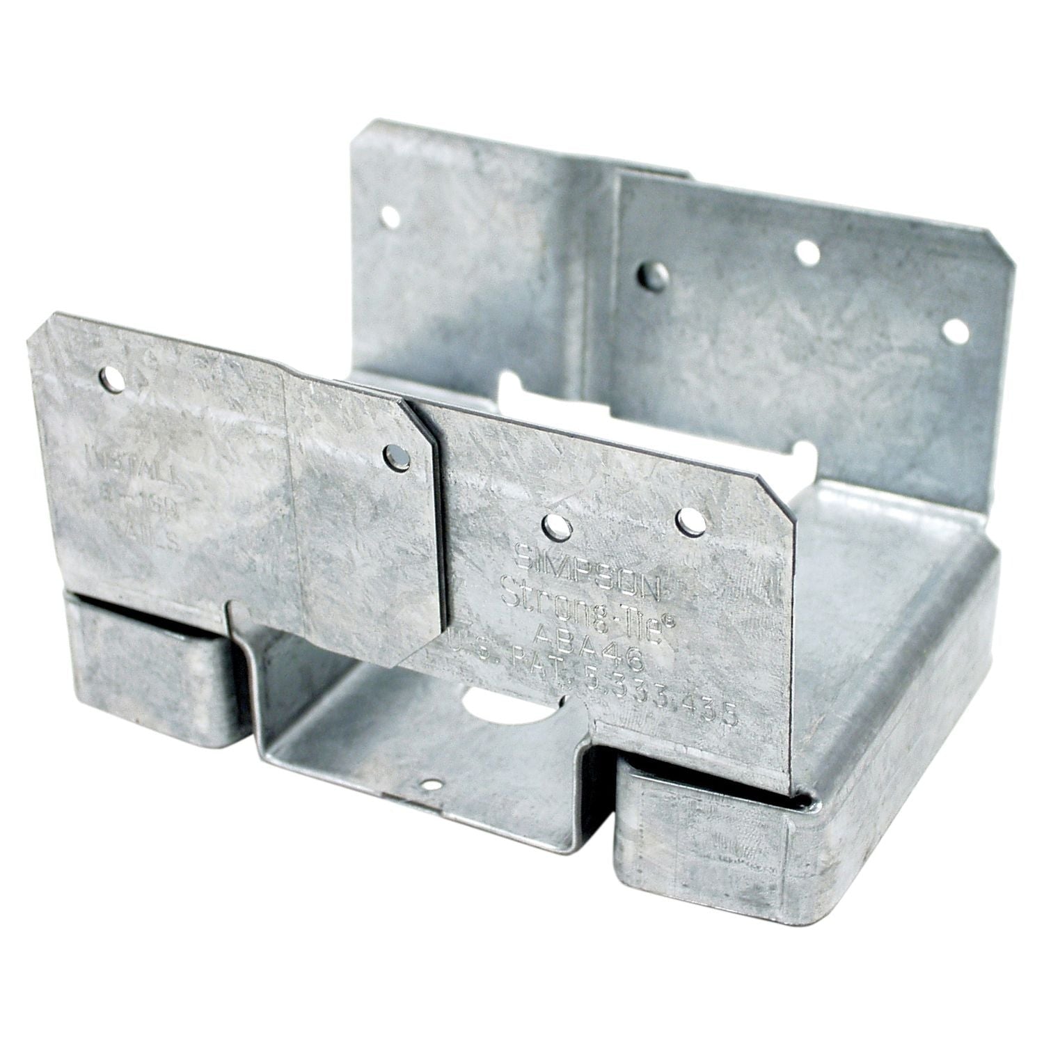 Simpson Strong-Tie ABA46Z ABA ZMAX Galvanized Adjustable Standoff Post Base for 4x6