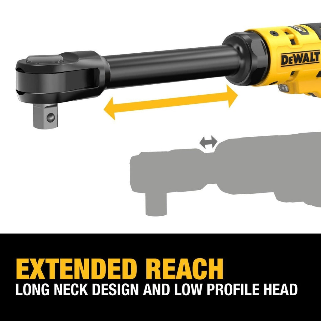 DeWALT DCF512EB 20V MAX ATOMIC Brushless 1/2-in. Extended Reach Ratchet 3.5.Ah POWERSTACK Kit