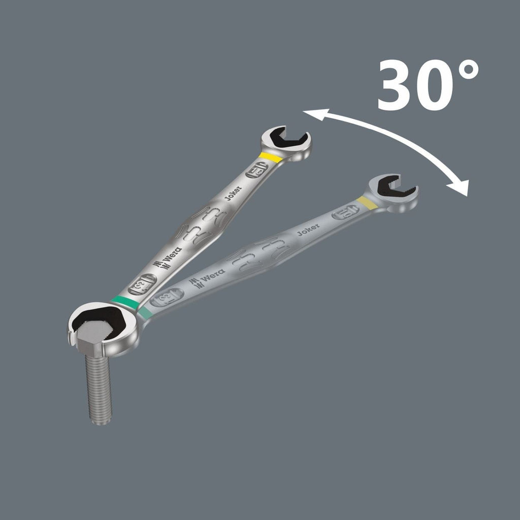 Wera 6002 Joker Double Open End Wrenches, 24x27x280-mm.