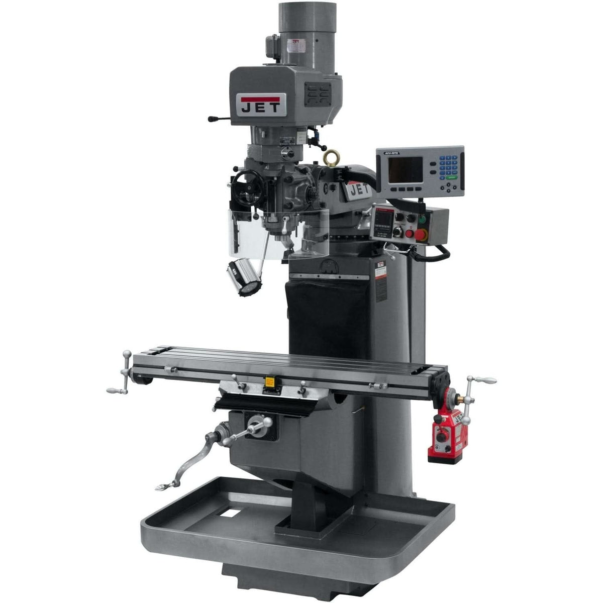 Jet Tools 690525 JTM-949EVS Mill With 3-Axis Acu-Rite 200S DRO (Knee) With X-Axis Powerfeed