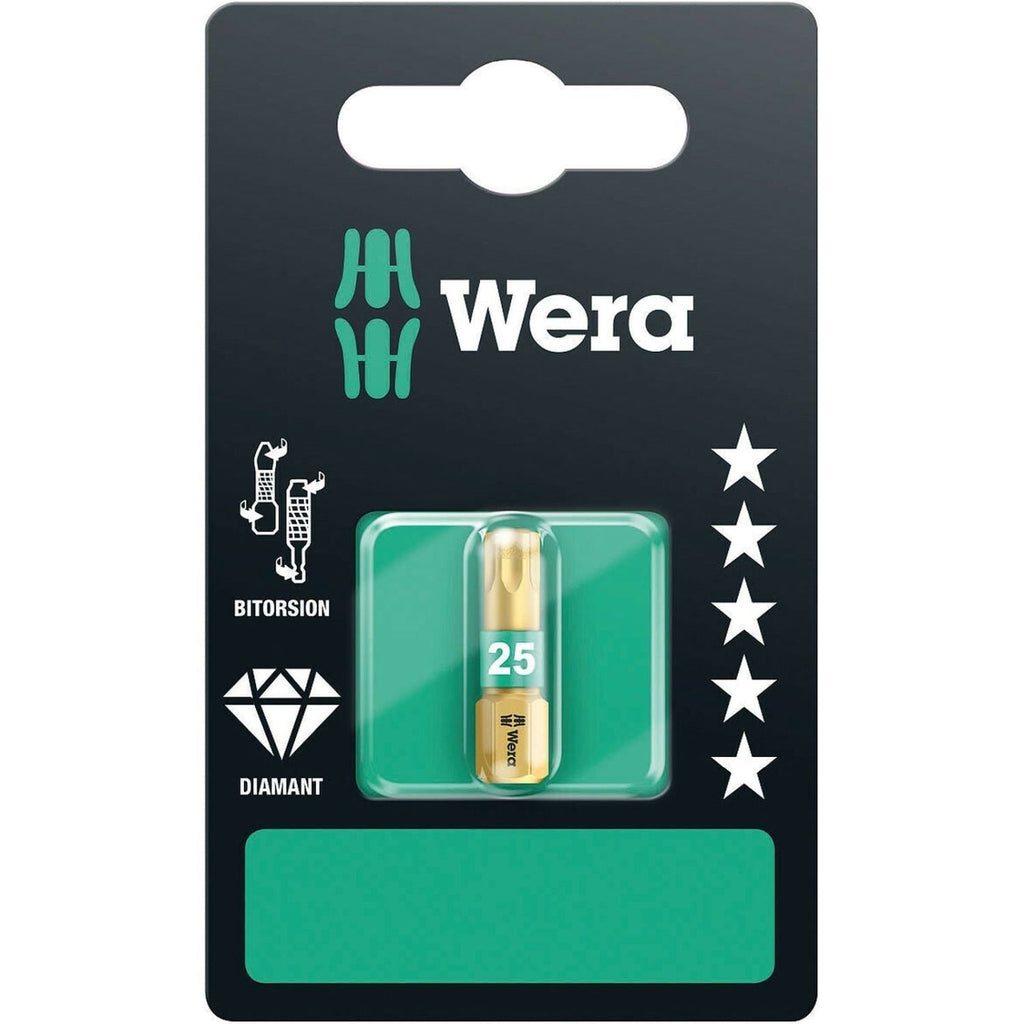 Wera 867/1 Bdc SB Torx Bit, Torx 25x25-mm.